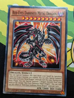 Red-Eyes Darkness Metal Dragon - HAC1-EN017 - Common YuGiOh TCG Card - LP - Image 1