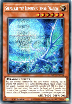 Seleglare the Luminous Lunar Dragon - MP21-EN159 - Prismatic Secret Rare Yugioh - Image 1