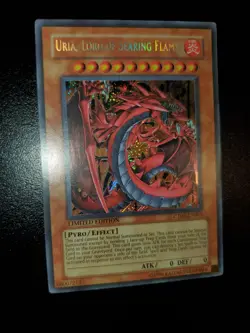 Yugioh 2006 Uria, Lord Of Searing Flames SCR Limited Ed. CT03-EN005 Near Mint - Image 2