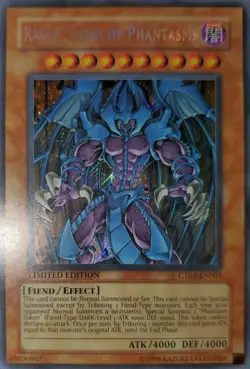 Yugioh 2006 Raviel, Lord Of Phantasms SCR Limited Ed. CT03-EN003 Near Mint - Image 1
