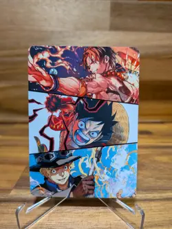 Luffy Ace Sabo Shonen Jump 19 Promo One Piece TCG Japanese NM - Image 1