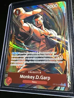 One Piece TCG Carrying On His Will Monkey.D.Garp (Alternate Art) OP13-016 - Image 3