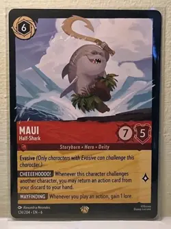 Disney Lorcana Maui - Half Shark 124/204 Legendary Azurite Sea - Image 1
