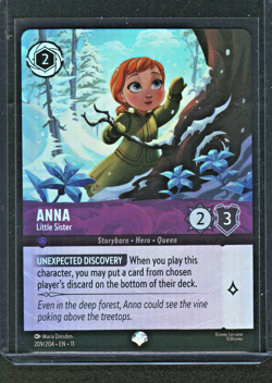 Anna - Little Sister Cold Foil 209/204 Epic Disney Lorcana - Image 1