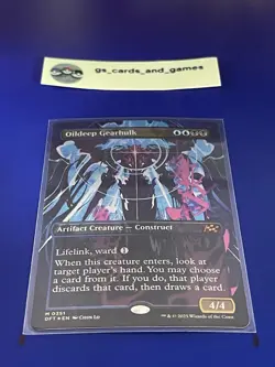 Oildeep Gearhulk M #0351 (Borderless) DFT Aetherdrift (Foil) - Magic MTG Card - Image 1