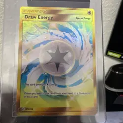 Draw Energy Holo Card 271/236 NM Cosmic Eclipse Pokemon Card Sun & Moon NM - Image 1