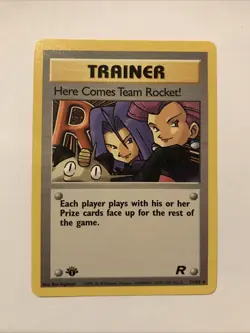 Pokemon Card - Here Comes Team Rocket! Team Rocket 71/82 Rare 1st Edition Card - Image 1