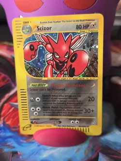 Pokemon Scizor Stage 1 80 HP Holo 20 30+ H21/H32 2002 Nintendo TCG Card - Image 1