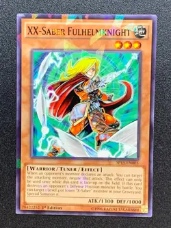 XX Saber Fulhelmknight Shatterfoil 1st Edition SP15-EN005 Rare Yugioh Card - Image 1