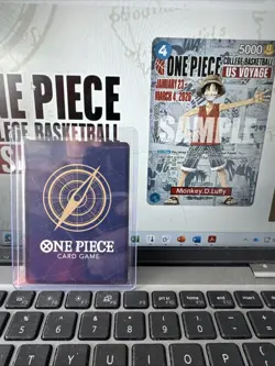 One Piece Monkey D. Luffy US Voyage College Basketball Card PROTECTED-Top Loader - Image 2