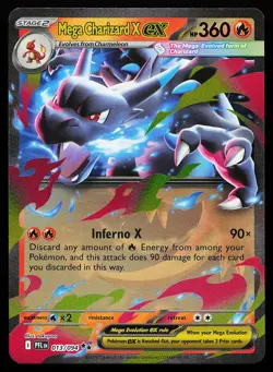 Mega Charizard X ex 013/094 Holo Phantasmal Flames Pokemon Card - Image 1