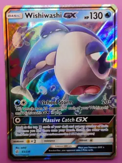 Wishiwashi GX 63/236 Cosmic Eclipse Holo Pokemon Card - Image 1