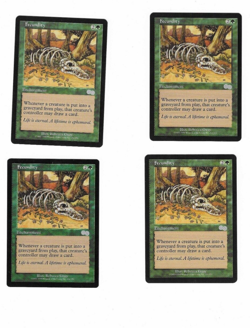 Set Of 4 Fecundity Urzas Saga Vintage Magic the Gathering Playset Card - Image 3