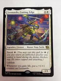 MTG Leonardo, Cutting Edge Teenage Mutant Ninja Turtles #15 Rare - Image 1
