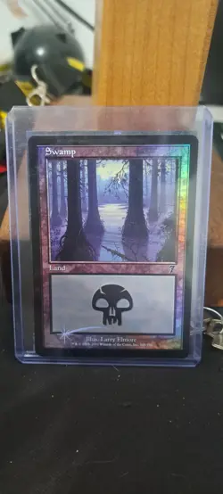 Magic: The Gathering Swamp (348) 7th Edition Foil - Image 1