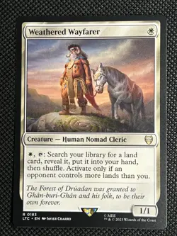 Weathered Wayfarer 183 MTG LOTR Commander Tales of Middle Earth, Regular - Image 1