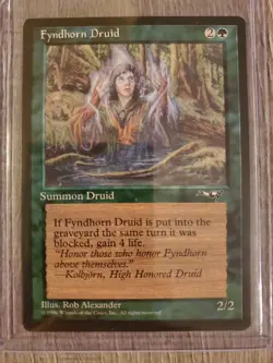 Fyndhorn Druid Design A Alliances - Magic the Gathering MTG Green Light Play - Image 1