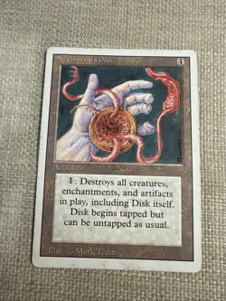 MTG Magic the Gathering Nevinyrral's Disk (267/306) Revised Edition HP - Image 1