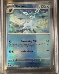 2025 Pokemon SV Prismatic Glaceon Reverse Holo Master Ball #025/131 PSA 9 - Image 2