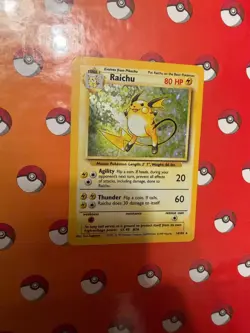 Raichu Holo 14/102 Base Set Unlimited Vintage Pokemon TCG - Image 1