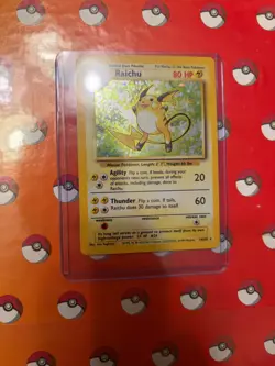 Raichu Holo 14/102 Base Set Unlimited Vintage Pokemon TCG - Image 4