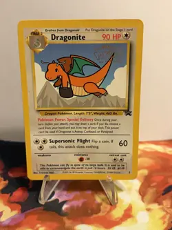 Pokemon TCG Dragonite #5 Black Star Promo,, WOTC, The First Movie, MP/HP - Image 2