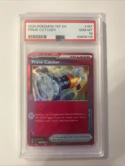 Pokemon 2024 TEF En-Temporal Forces Prime Catcher G17#157 PSA 10 - Image 1