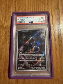 Pokemon TCG Mewtwo SV2a 151 Art Rare Holo PSA 10 Japanese #183/165 Psychic - Image 1