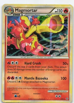 Magmortar 2/95 Unleashed Holo Rare Holo MP Pokemon TCG - Image 1