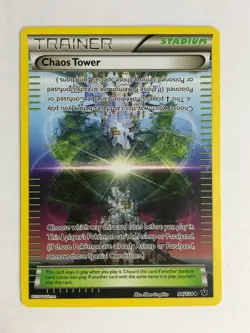 Pokemon TCG Fates Collide Chaos Tower 94/124 Light Played - Image 1