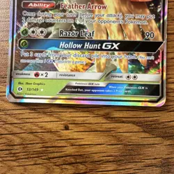 Pokemon TCG Decidueye GX Ultra Rare SM Base Set 12/149 Full Art Holo English - Image 4