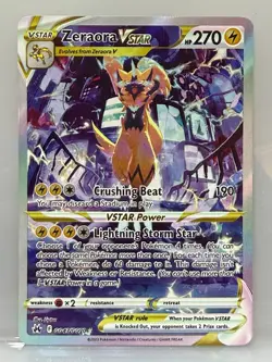 Pokemon TCG Zeraora VSTAR GG43/GG70 Crown Zenith Galarian Gallery Holo - Image 1