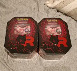 Pokemon TCG Destined Rivals Team Rocket Tin: Mewtwo Ex - Image 1