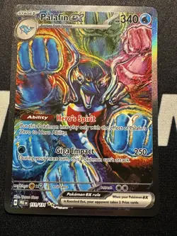 Pokemon Prismatic Evolutions Palafin ex 151/131 full art secret rare SIR NM - Image 1