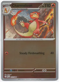 Charmeleon reverse holo 012/094 Pokemon Phantasmal Flames Lightly Played - Image 1
