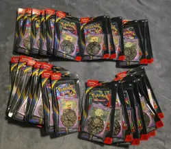 Pokemon. 29 Pack Phantasmal Flames Blister Lot! Comes With Promo,COIN, Orig Box. - Image 5