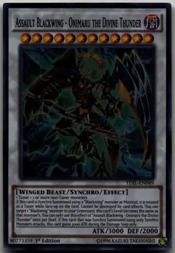 Assault Blackwing - Onimaru the Divine Thunder Super Rare The Dark Illusion TDIL - Image 1