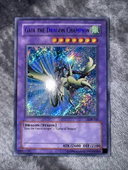 Gaia the Dragon Champion LOB-125 the Legend of Blue Eyes White Dragon Unlimited - Image 1