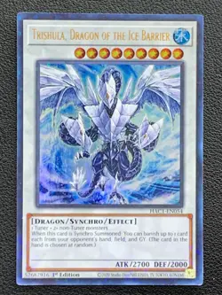 Trishula, Dragon of the Ice Barrier HAC1-EN054 1st Edition Ultra Rare Yu-Gi-Oh! - Image 1