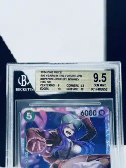 2024 One Piece 500 Years In The Future Japanese Jewelry Bonney FoilSR BGS 9.5 - Image 2