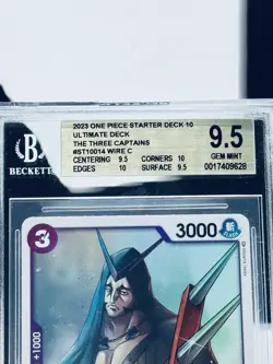 2023 One Piece Starter Deck 10 The Three Captains #14 Wire BGS 9.5 - Image 2