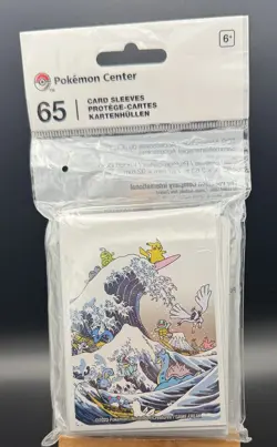Pokemon Center Great Wave Pikachu Friends Card Sleeves - Image 1