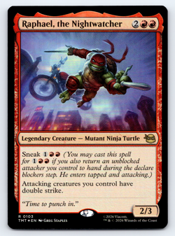 Raphael, the Nightwatcher FOIL - TMNT Ninja Turtles - MTG - Image 1