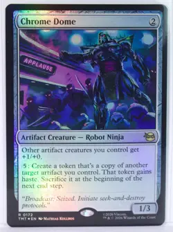 Chrome Dome [New, Near Mint] *Foil* {TMNT MTG} - Image 1