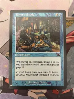 Rhystic Study 45/143 Prophecy Magic The Gathering (MTG) Common - Image 1