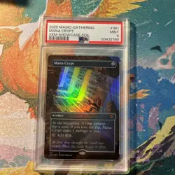 Mana Crypt Double Masters PSA 9 Graded MINT Borderless Foil MTG 2XM - Image 1