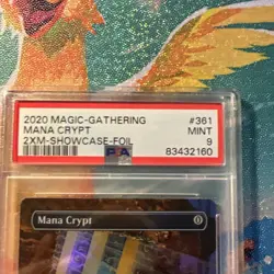 Mana Crypt Double Masters PSA 9 Graded MINT Borderless Foil MTG 2XM - Image 2