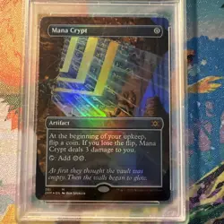 Mana Crypt Double Masters PSA 9 Graded MINT Borderless Foil MTG 2XM - Image 3