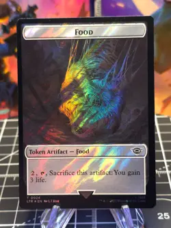 FOIL MTG SMAUG / FOOD Token SURGE FOIL T 0020/0024 Lord of the Rings NM - Image 2