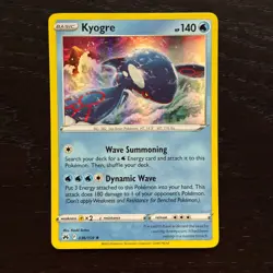 Kyogre 036/159 Pokemon Crown Zenith Sword & Shield Holo Rare Card NM - Image 1